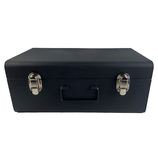 6 Pack: Black Large Metal Storage Box by Artist's Loft™
